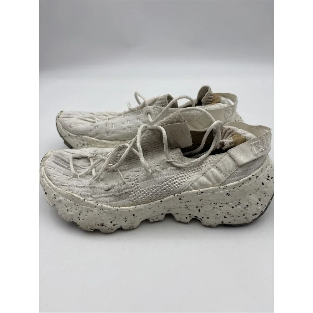 Nike Space Hippie White Women's 8 Low Top Lace Up Athletic Sneaker